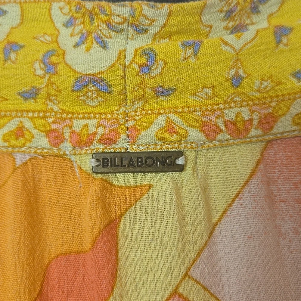 Billabong Floral Flowy Robe S/L - Picture 4 of 6